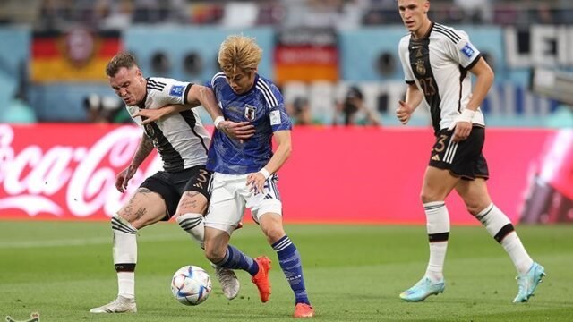 Nico Schlotterbeck playing for Germany