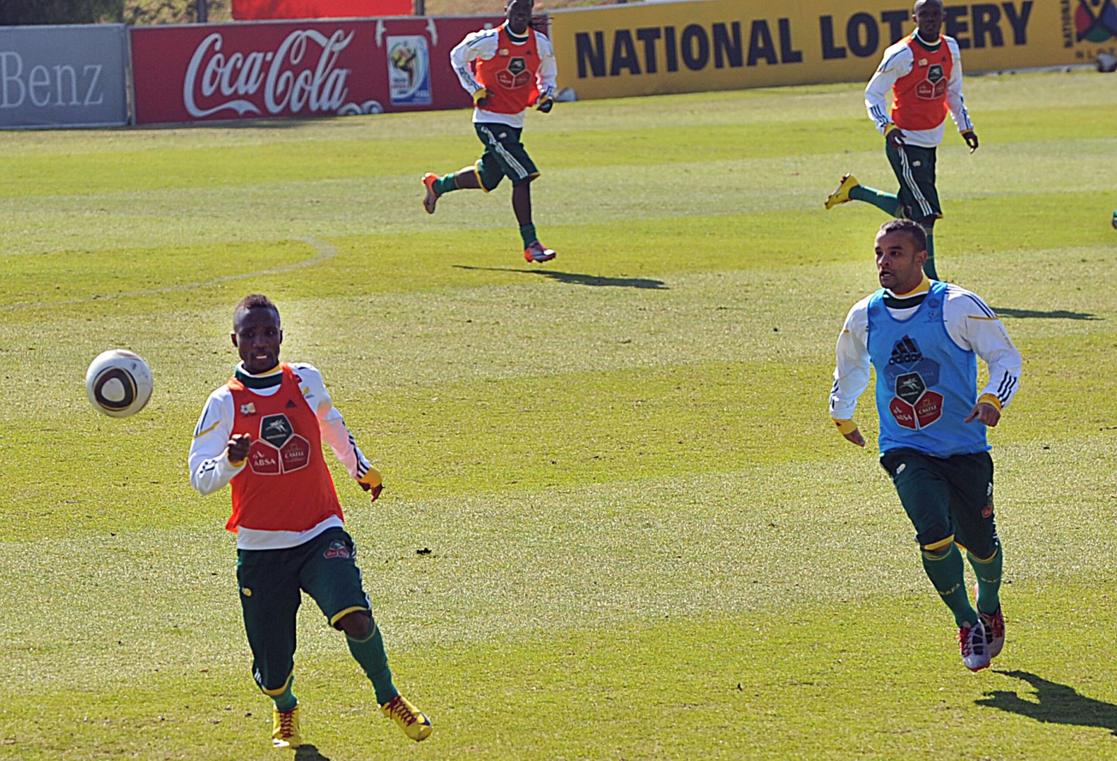 Bafana Bafana training in Johannesburg