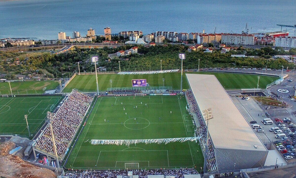 Rujevica stadium in Rijeka, venue for Croatia 0-7 England