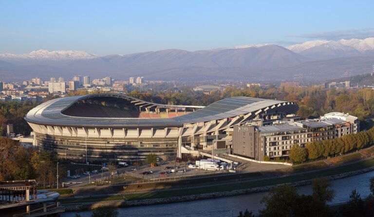 Toše Proeski Arena in Skopje, venue for North Macedonia 0-2 Scotland