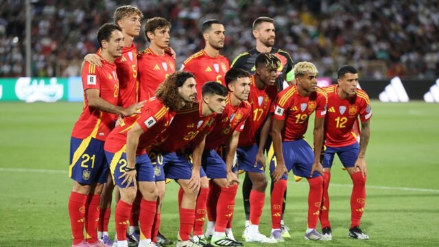 Spain national team line-up, who beat Czechia 3-1 in the Nations League