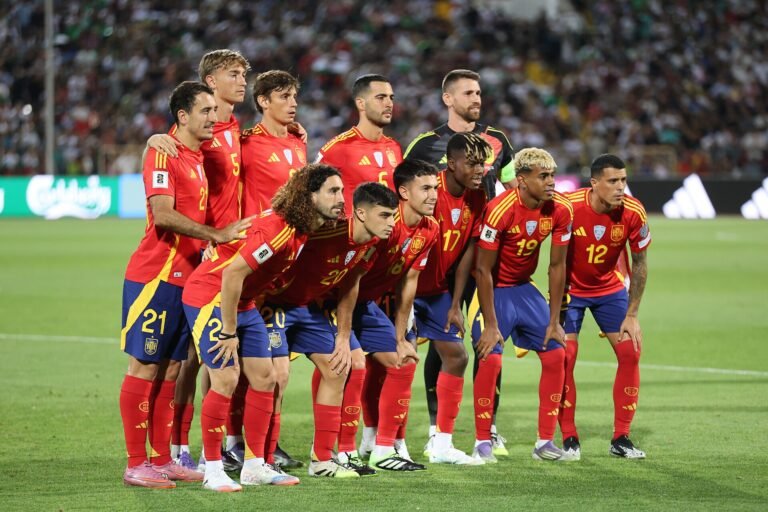 Spain national team line-up, who beat Czechia 3-1 in the Nations League